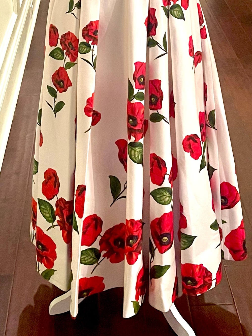 Alice + Olivia Adley Floral Midi Dress In Summer Poppy size 2 NWT - Picture 9 of 16